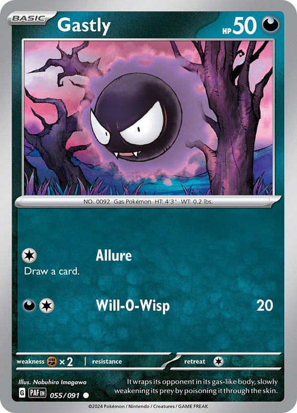 Gastly [055/091] [Paldean Fates] Reverse Holofoil