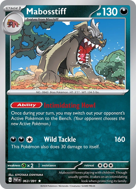 Mabosstiff [063/091] [Paldean Fates] Reverse Holofoil