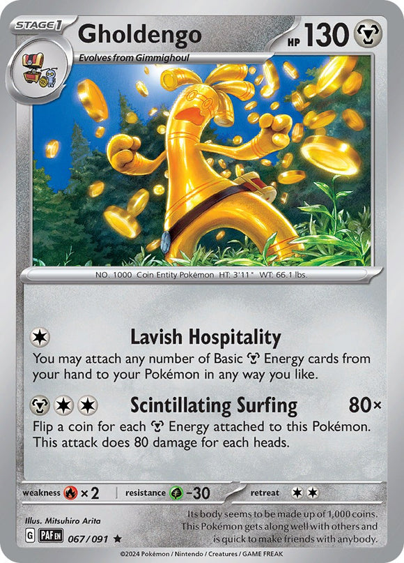 Gholdengo [067/091] [Paldean Fates] Reverse Holofoil