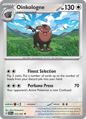 Oinkologne [072/091] [Paldean Fates] Reverse Holofoil
