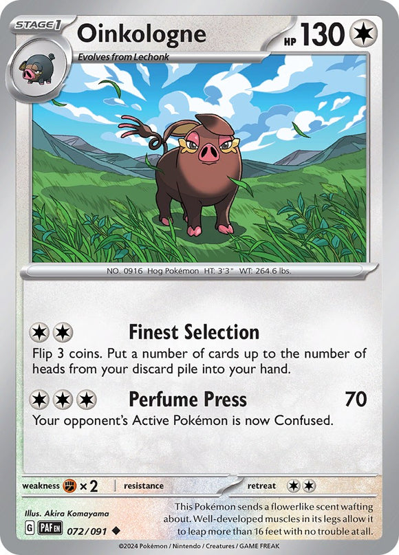 Oinkologne [072/091] [Paldean Fates] Reverse Holofoil