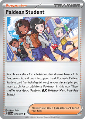 Paldean Student [086/091] [Paldean Fates] Reverse Holofoil