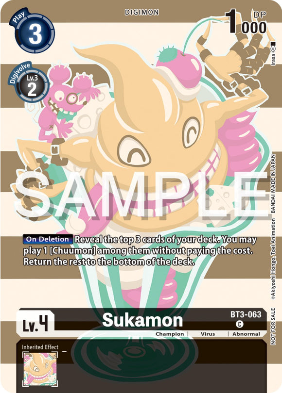 Sukamon (Digimon Illustration Competition Pack 2023) [BT3-063] [Release Special Booster 1.0]