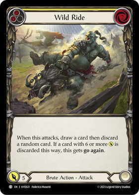 Wild Ride (Yellow) [KYO021] [Blitz Deck: Heavy Hitters - Kayo]