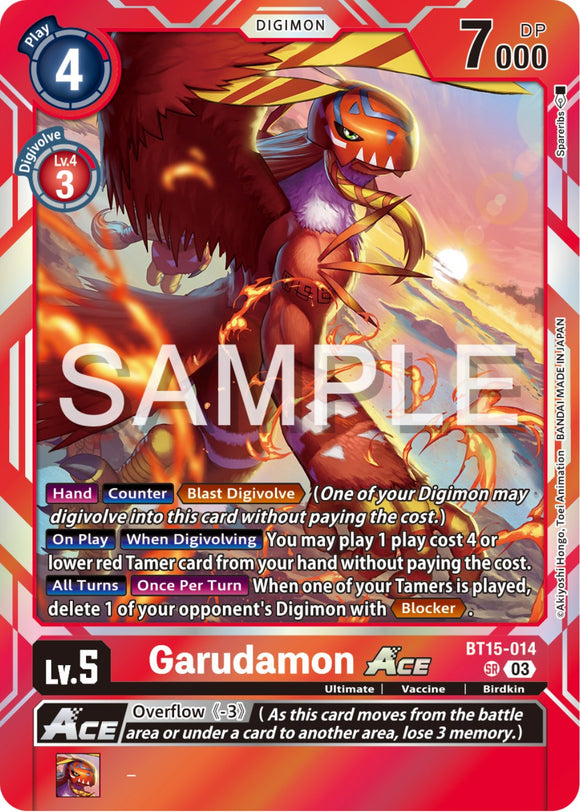 Garudamon ACE [BT15-014] [Exceed Apocalypse] Foil