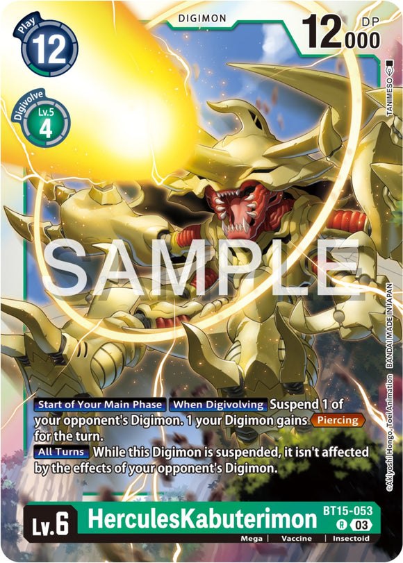 HerculesKabuterimon [BT15-053] [Exceed Apocalypse] Foil