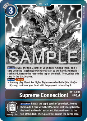 Supreme Connection! [BT15-096] [Exceed Apocalypse] Foil
