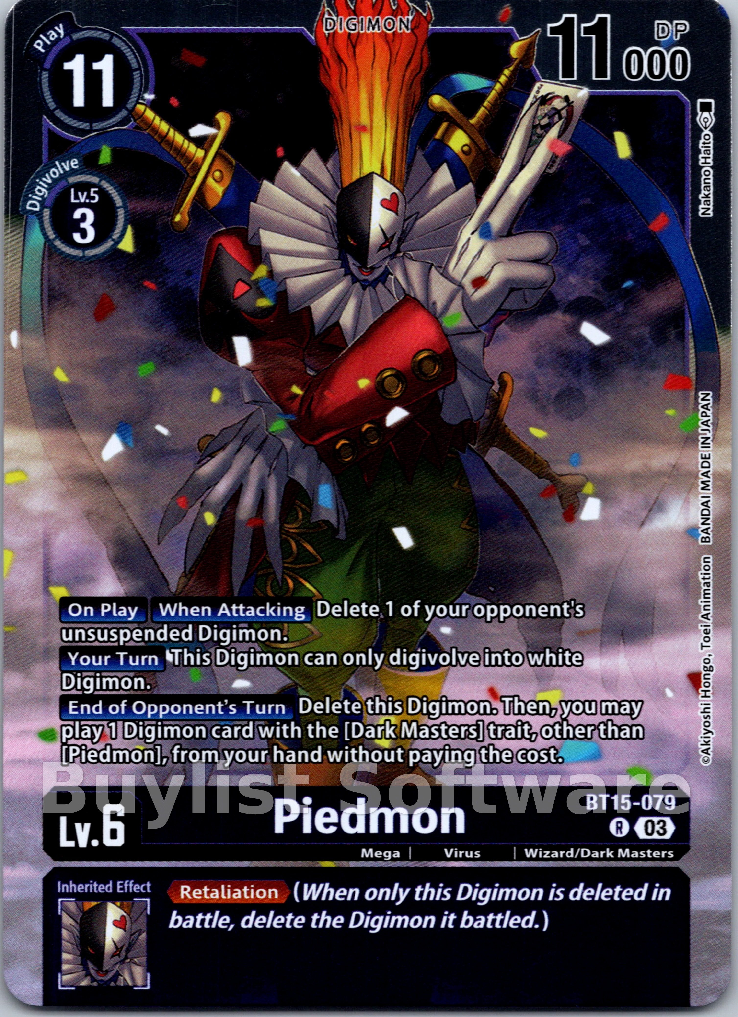 piedmon digimon card ACE (Alternate Art) 057 from the Sinister Order set. Category:Piedmon | DigimonCardGame Wiki |