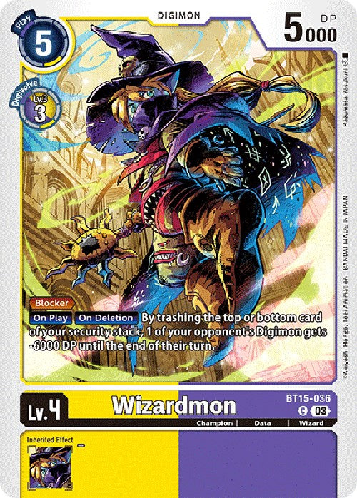 Wizardmon [BT15-036 C] [Exceed Apocalypse]