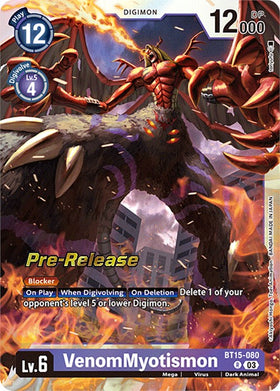 VenomMyotismon [BT15-080] [Exceed Apocalypse Pre-Release Cards] Foil
