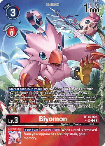 Biyomon (Alternate Art) [BT15-007 SR] [Exceed Apocalypse] Foil