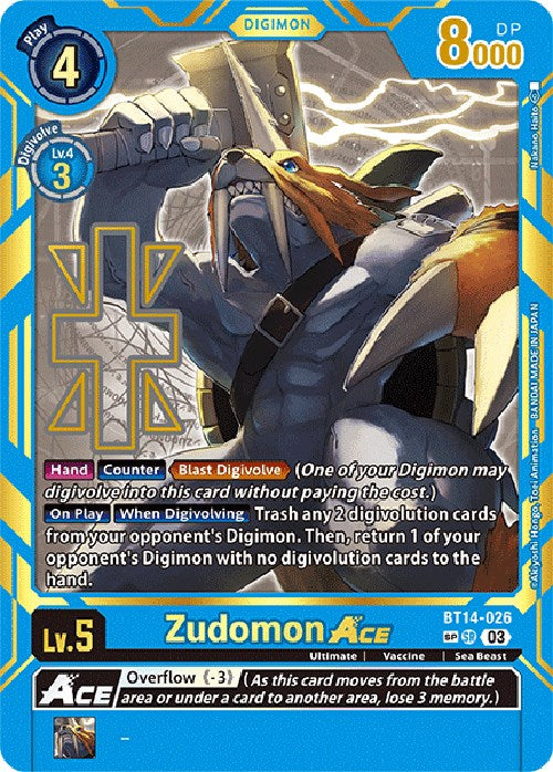 Zudomon ACE (Special Rare) [BT14-026] [Exceed Apocalypse] Foil