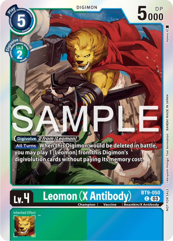 Leomon (X Antibody) (Winner Pack -Exceed Apocalypse-) [BT9-050] [X Record] Foil