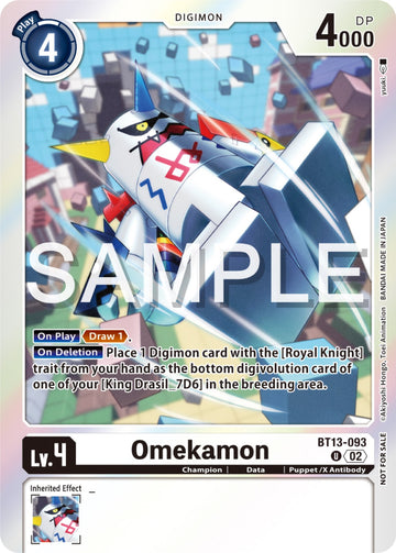 Omekamon (Event Pack 6) [BT13-093] [Versus Royal Knights] Foil
