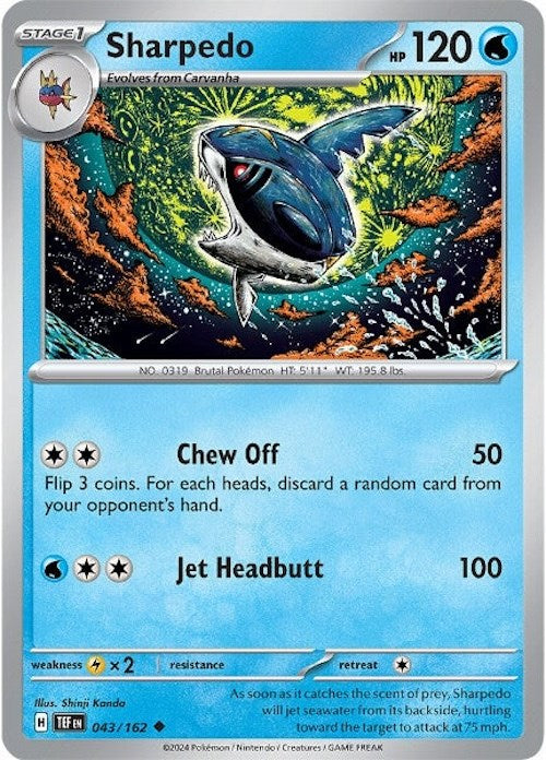 Sharpedo [043/162] [Temporal Forces] Reverse Holofoil