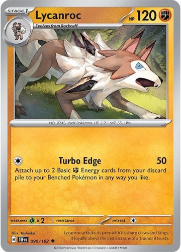 Lycanroc [090/162] [Temporal Forces] Reverse Holofoil