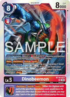 Dinobeemon [BT16-077] [Beginning Observer] Foil