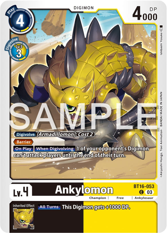 Ankylomon [BT16-053 C] [Beginning Observer]