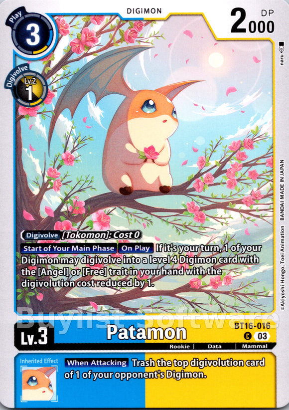 Patamon [BT16-016] [Beginning Observer]