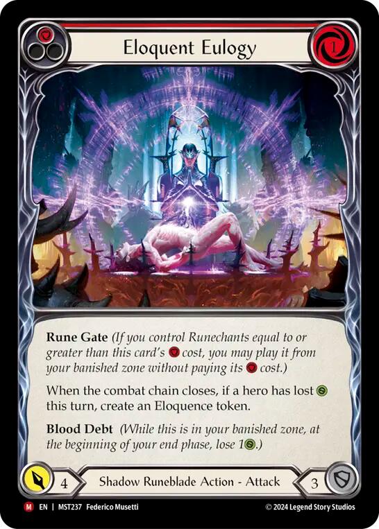 Eloquent Eulogy [MST237] [Part the Mistveil] Rainbow Foil