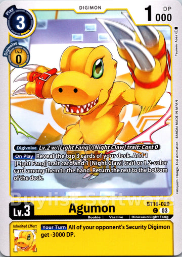 Agumon [BT16-029] [Beginning Observer]