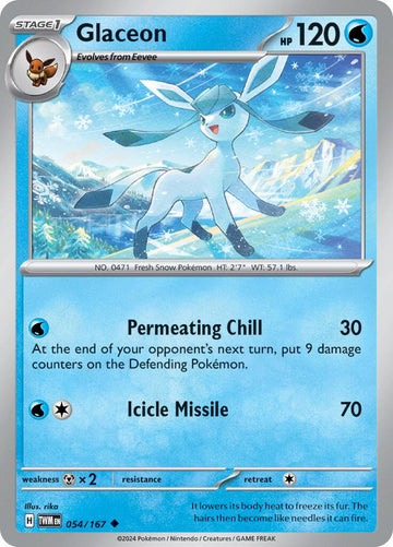 Glaceon [054/167] [Twilight Masquerade] Reverse Holofoil