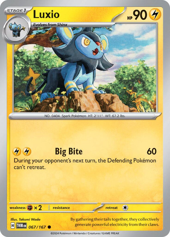 Luxio [067/167] [Twilight Masquerade] Reverse Holofoil