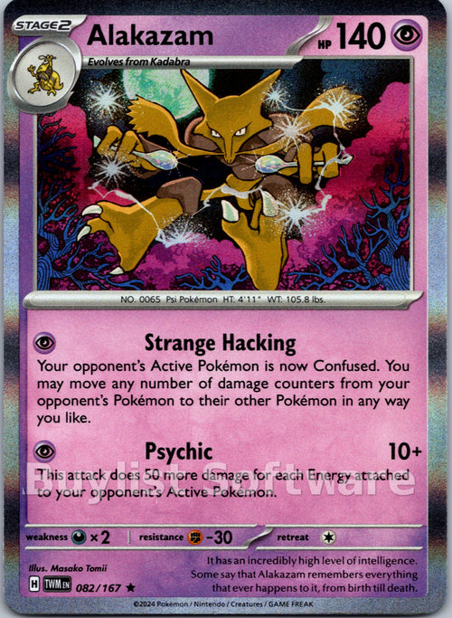 Alakazam [082/167] [Twilight Masquerade] Reverse Holofoil