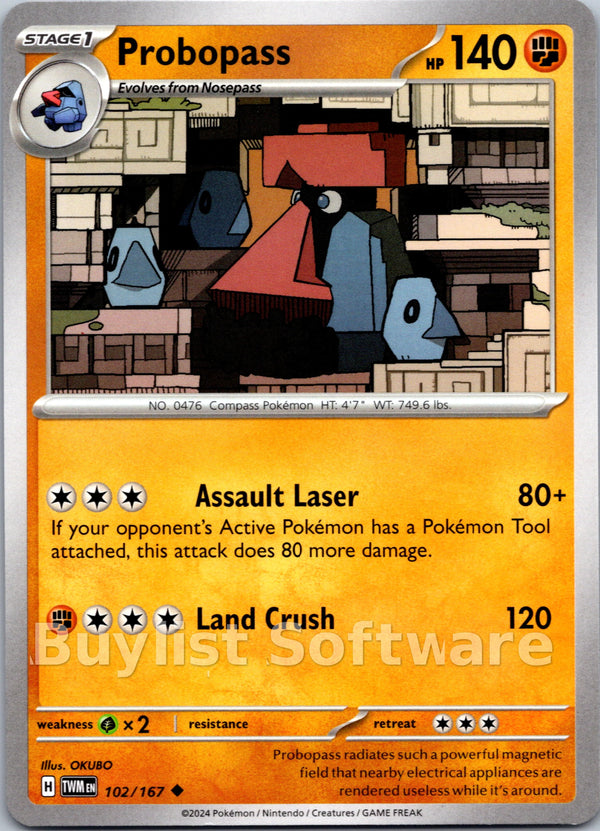 Probopass [102/167] [Twilight Masquerade] Reverse Holofoil