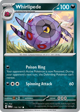 Whirlipede [116/167] [Twilight Masquerade] Reverse Holofoil