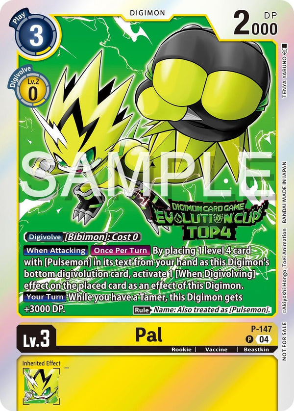 Pal (2024 Evolution Cup Top 4) [P-147] [Digimon Promotion Cards] Foil