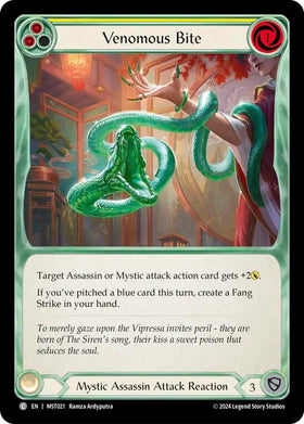 Venomous Bite (Yellow) [MST021] [Part the Mistveil] Rainbow Foil
