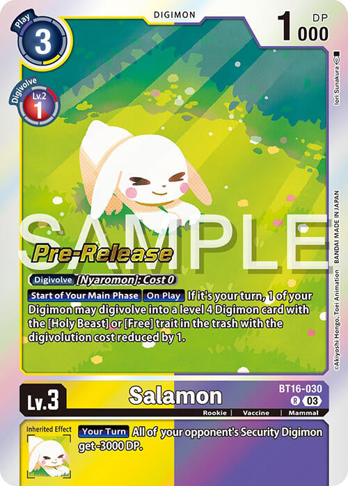 Salamon [BT16-030] [Beginning Observer Pre-Release Cards] Foil