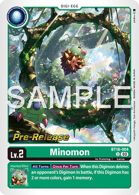 Minomon [BT16-004] [Beginning Observer Pre-Release Cards] Foil