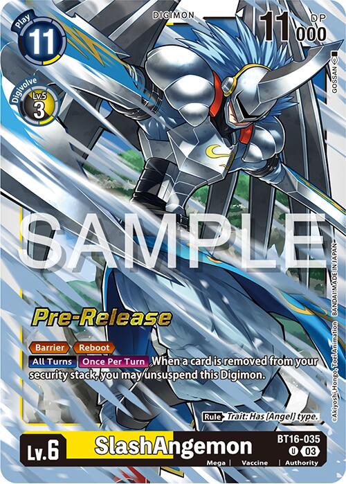 SlashAngemon [BT16-035] [Beginning Observer Pre-Release Cards] Foil