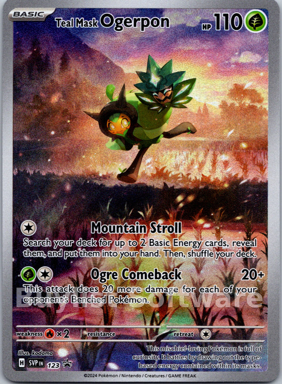 Teal Mask Ogerpon [123] [Scarlet & Violet Promo Cards] Holofoil