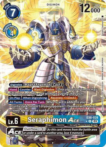 Seraphimon ACE (Alternate Art) [EX6-028 R] [Infernal Ascension] Foil