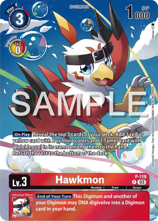 Hawkmon (Digimon Adventure 02: The Beginning Set) [P-119] [Digimon Promotion Cards] Foil
