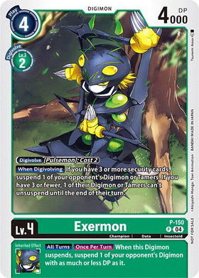 Exermon (Store Tournament 2024 Jul. - Sep. Participation Pack) [P-150] [Digimon Promotion Cards]