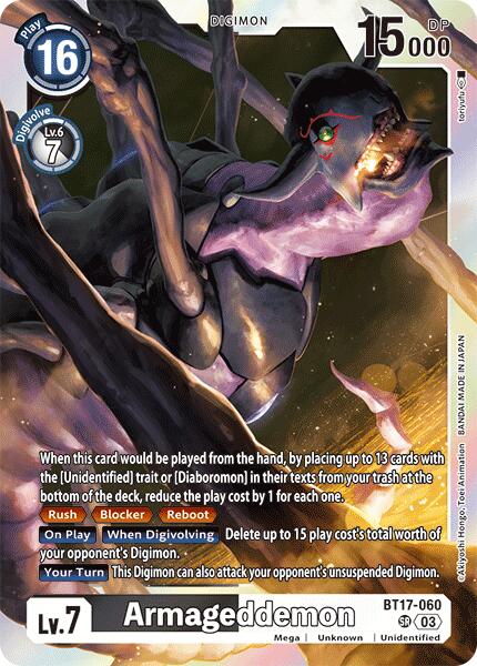 Armageddemon [BT17-060 SR] [Secret Crisis] Foil