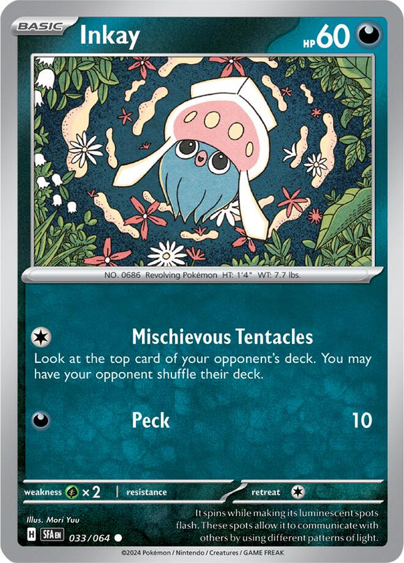 Inkay [033/064] [Shrouded Fable] Reverse Holofoil