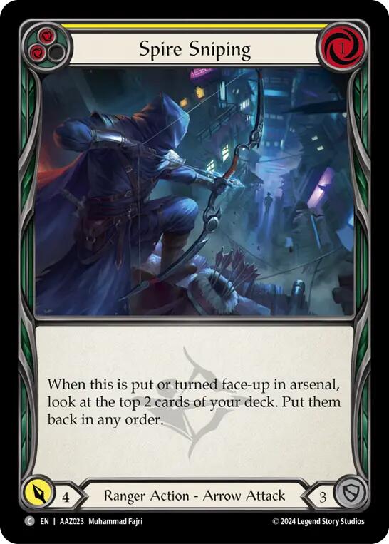 Spire Sniping (Yellow) [AAZ023] [Armory Deck: Azalea]
