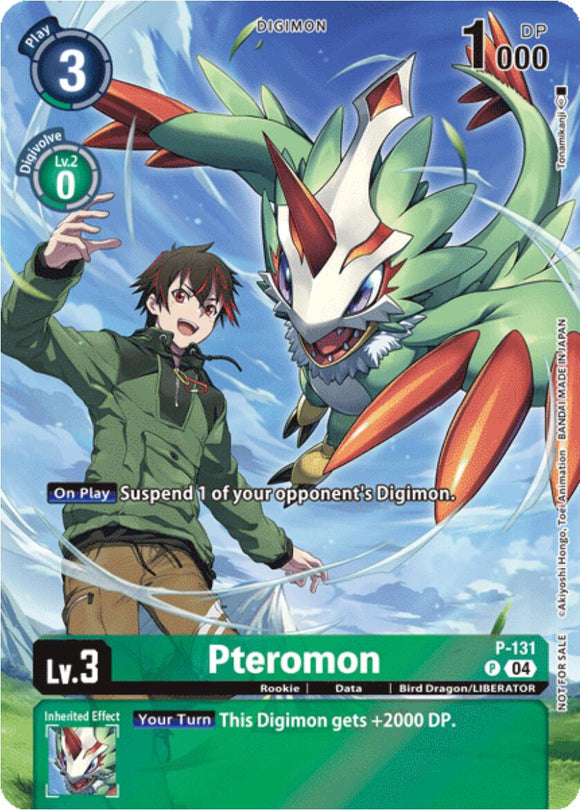 Pteromon (Digimon Liberator Promotion) (Textured) [P-131 P] [Digimon Promotion Cards] Foil