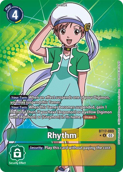 Rhythm (Box Promotion Pack: Secret Crisis) [BT17-089] [Secret Crisis] Foil