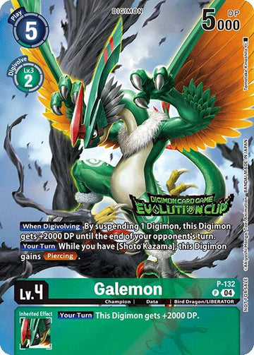 Galemon (August 2024 Evolution Cup Participant) [P-132 P] [Digimon Promotion Cards] Foil