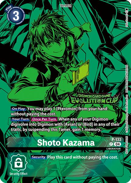 Shoto Kazama (August 2024 Evolution Cup Participant) [P-133] [Digimon Promotion Cards] Foil
