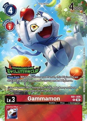 Gammamon - RB1-006 (August 2024 Evolution Cup Participant) [RB1-006] [Resurgence Booster] Foil