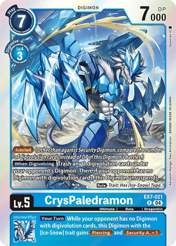 CrysPaledramon [EX7-021] [Digimon LIBERATOR] Foil