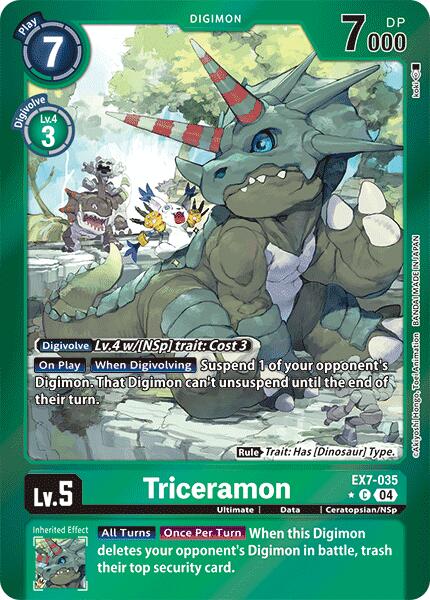 Triceramon (Foil) [EX7-035] [Digimon LIBERATOR] Foil