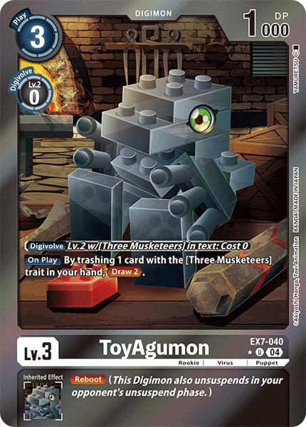 ToyAgumon (Foil) [EX7-040] [Digimon LIBERATOR] Foil